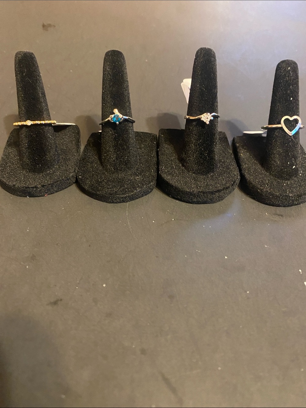 Sterling Silver Multi-Style Ring Set with Blue Accent
